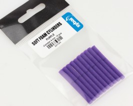 Soft Foam Cylinders, Purple, 4 mm